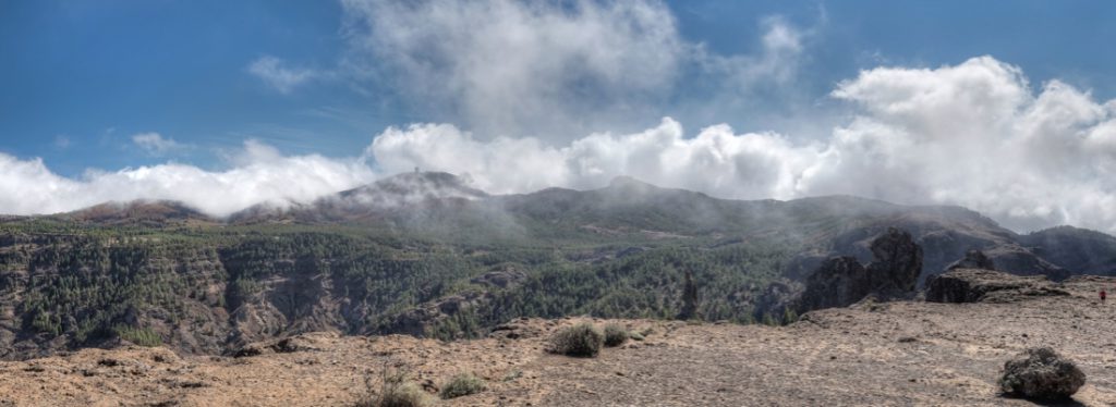 Blick vom Roque Nublo zum Pico de las Nieves